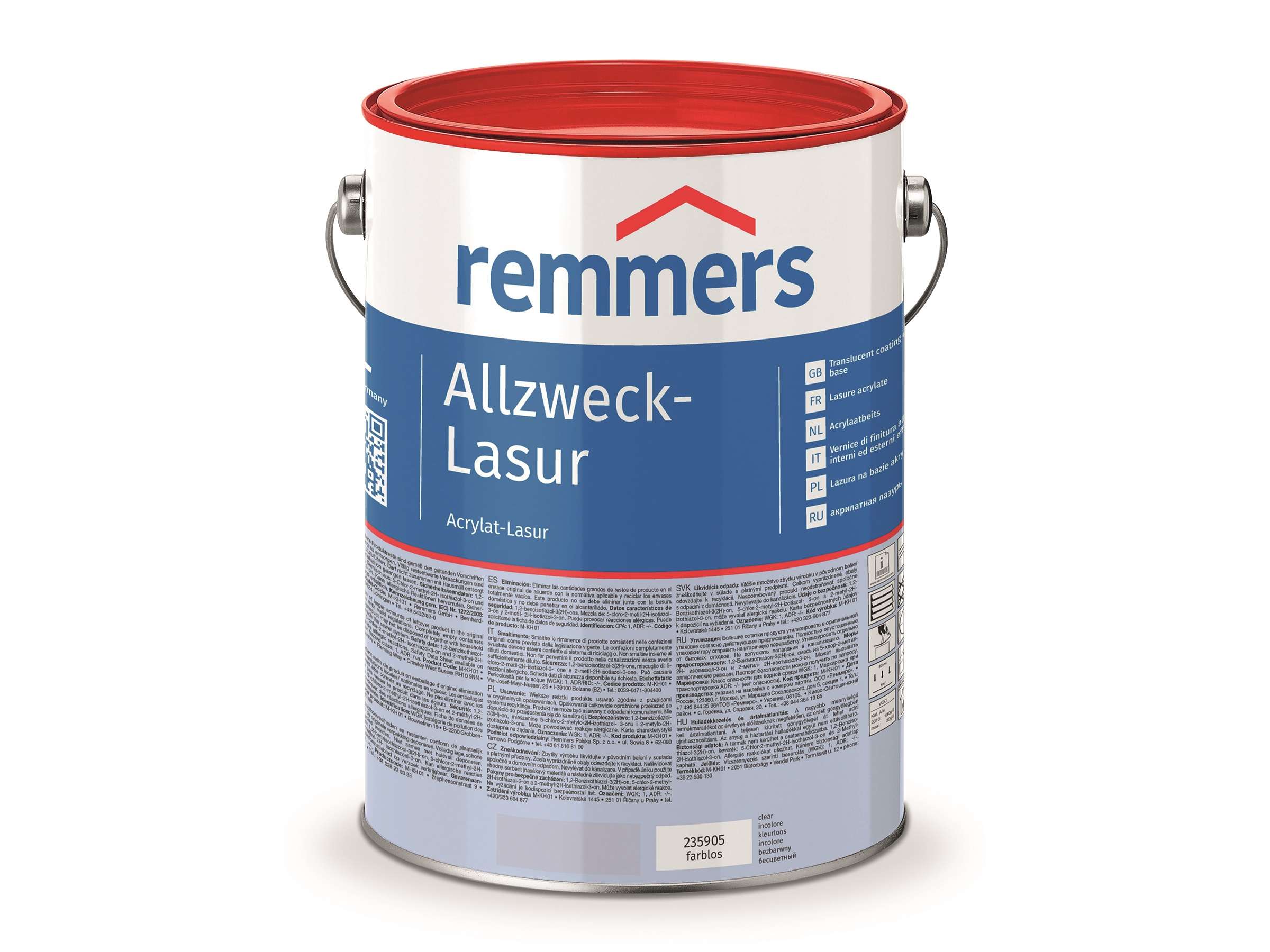 Remmers Allzweck-lasur * Dekorativní středněvrstvá lazura na vodní bázi. 1