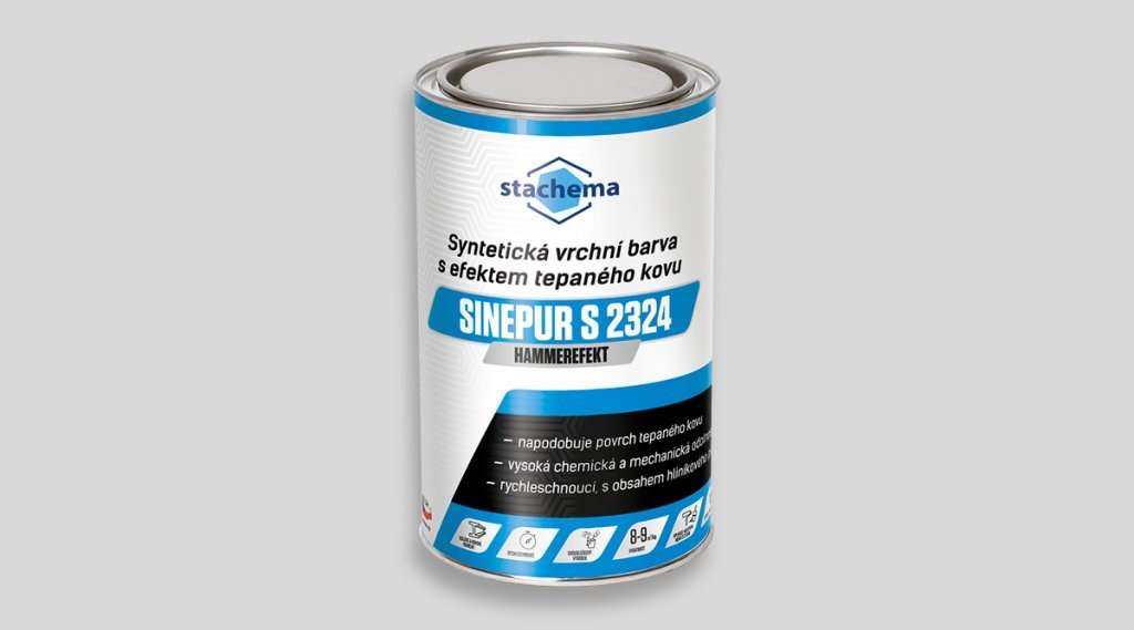 Sinepur S 2324 Hammerefekt * Syntetická vrchní barva s efektem tepaného kovu