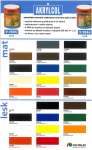 Obrázek k výrobku 82588 - Colorlak Akrylcol mat V 2045 * Vodouředitelná matná rychleschnoucí vrchní barva.
