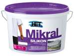 Obrázek k výrobku 82924 - Het Mikral Silikon bílá * Bílá silikónová fasádní hlladká barva.