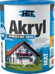 Obrázek k výrobku 85217 - Het Akryl Mat * Vrchní vodou ředitelná akrylátová barva na dřevo a kov.