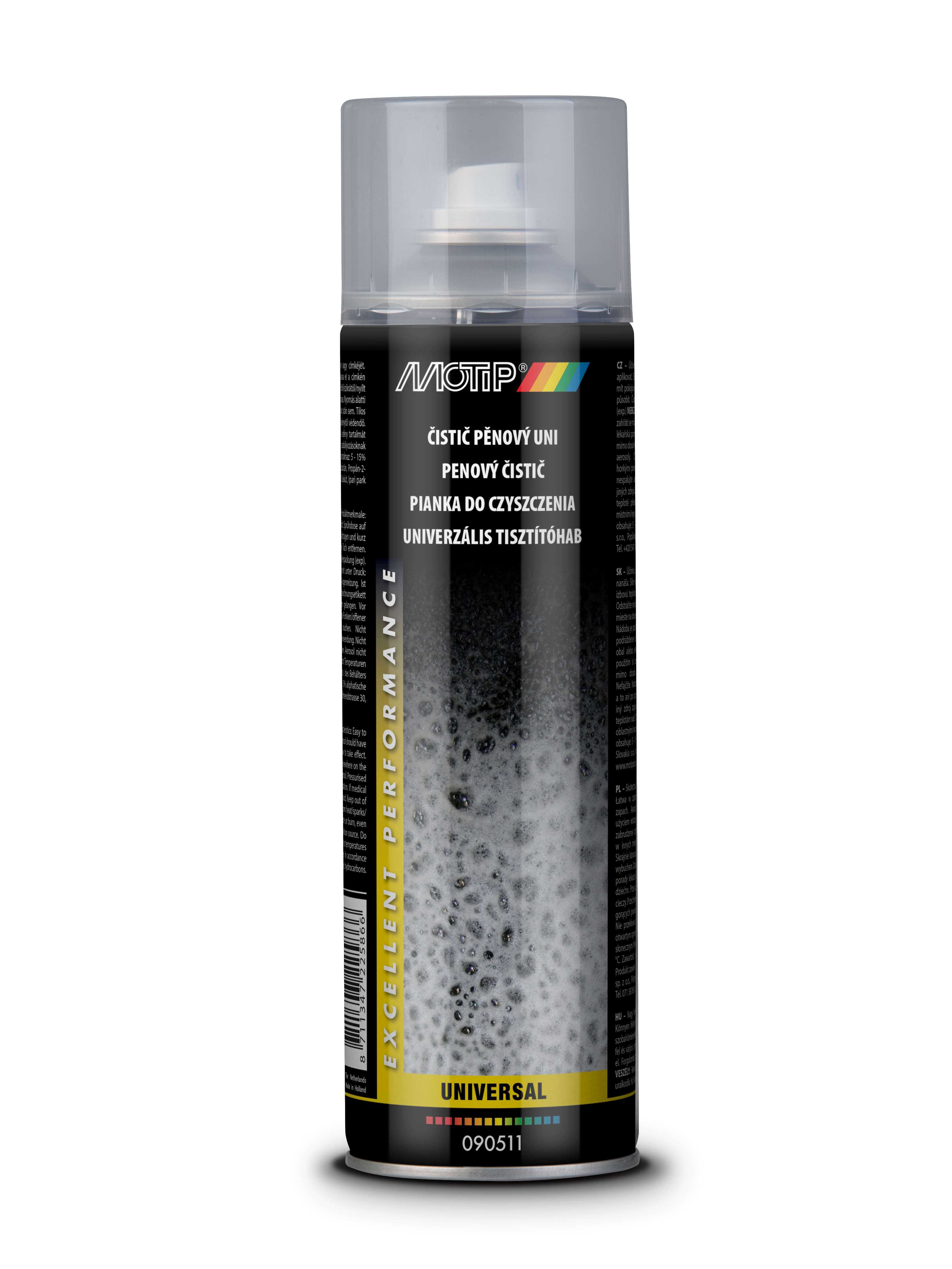 Motip Čistič pěnový uni 500 ml Motip Čistič pěnový uni 500 ml