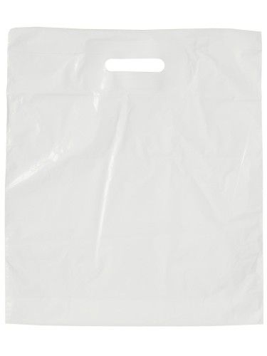 Taška LDPE 38 x 45 + 5 cm průhmat bílá 10 ks