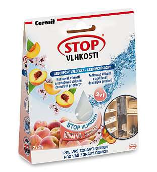 Ceresit Stop vlhkosti Absorpční sáčky * K regulaci vlhkosti v malých uzavřených prostorech.