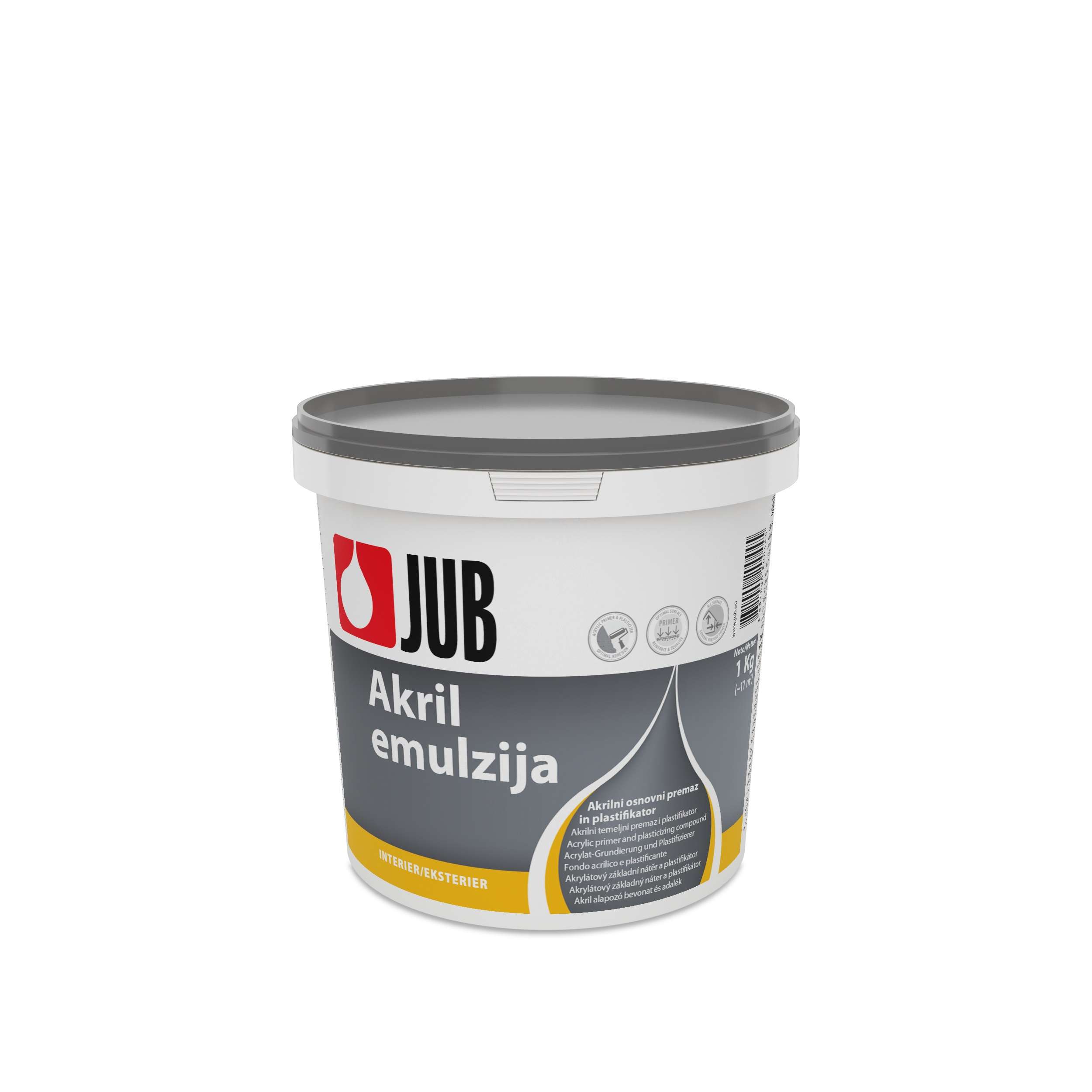Jub Akril Emulze * Akrylátový základní nátěr a plastifikátor. 1 Jub Akril Emulze * Akrylátový základní nátěr a plastifikátor. 1