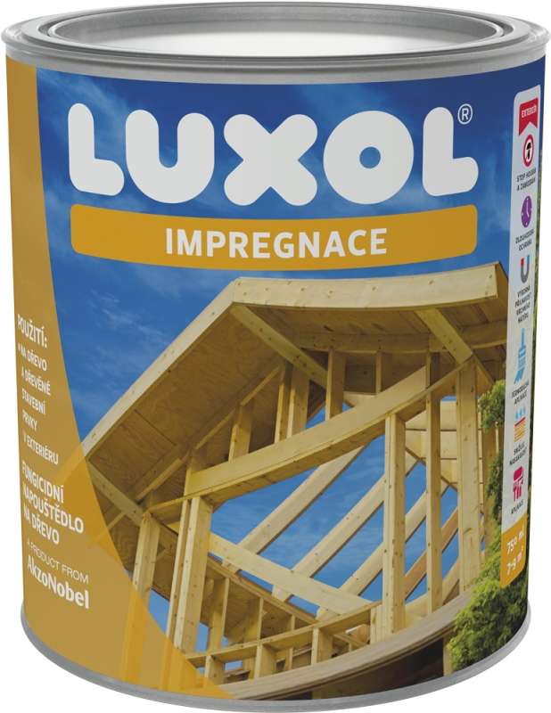 LUXOL Impregnace * Impregnační nátěr, napouštědlo s fungicidními komponenty. LUXOL Impregnace * Impregnační nátěr, napouštědlo s fungicidními komponenty.