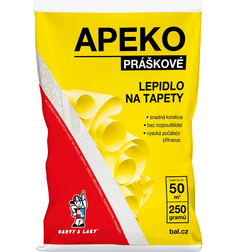 Apeko práškové lepdilo na tapety * Práškové lepidlo na tapety. Apeko práškové lepdilo na tapety * Práškové lepidlo na tapety.
