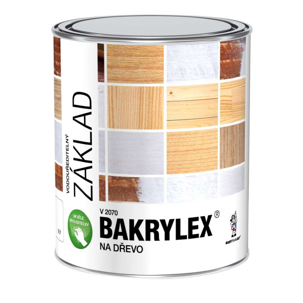 Bakrylex Primer V 2070 Základní barva na dřevo 0100 bílá 0,8 kg 1 Bakrylex Primer V 2070 Základní barva na dřevo 0100 bílá 0,8 kg 1