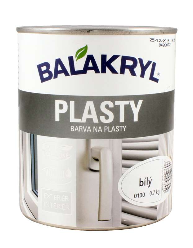 Balakryl Plasty bílá lesk 0,7 kg * barva na plasty 1