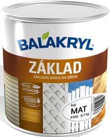 Balakryl Základ na dřevo bílá 0100 mat  2,5 kg * základní barva na dřevo 1