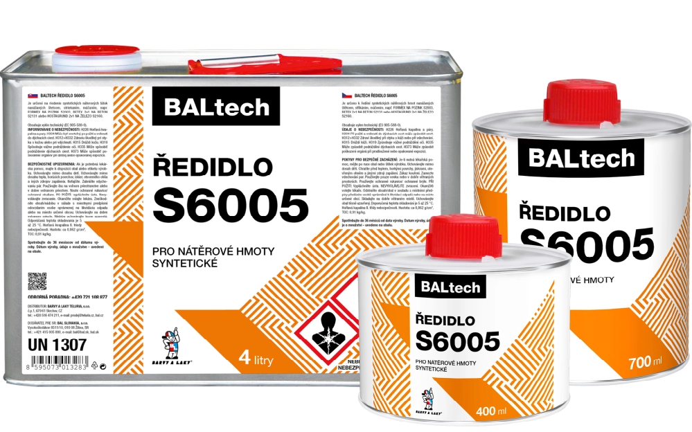 Ředidlo S 6005 * Ředidlo do syntetických nátěrových hmot. Ředidlo S 6005 * Ředidlo do syntetických nátěrových hmot.