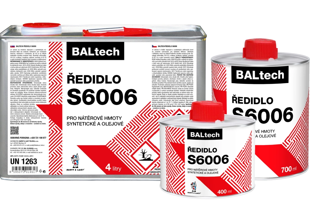 Ředidlo S 6006 * Ředidlo pro olejové a syntetické nátěrové hmoty. Ředidlo S 6006 * Ředidlo pro olejové a syntetické nátěrové hmoty.