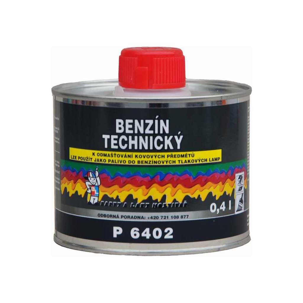 Benzín technický P6402 * K odmašťování kovových předmětů. Benzín technický P6402 * K odmašťování kovových předmětů.