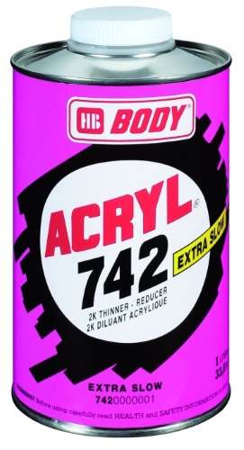 HB Body 742 Akrylátové ředidlo extra pomalé 1 L 1