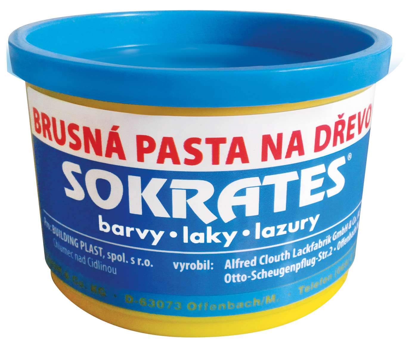 Sokrates Brusná pasta na dřevo * Vodou ředitelná brusná pasta - Tmel na dřevo.