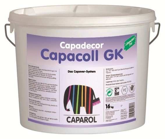 Caparol Capacoll GK 16 kg * disperzní lepidlo k lepení tapet Capaver a Fantastic Fleece Caparol Capacoll GK 16 kg * disperzní lepidlo k lepení tapet Capaver a Fantastic Fleece
