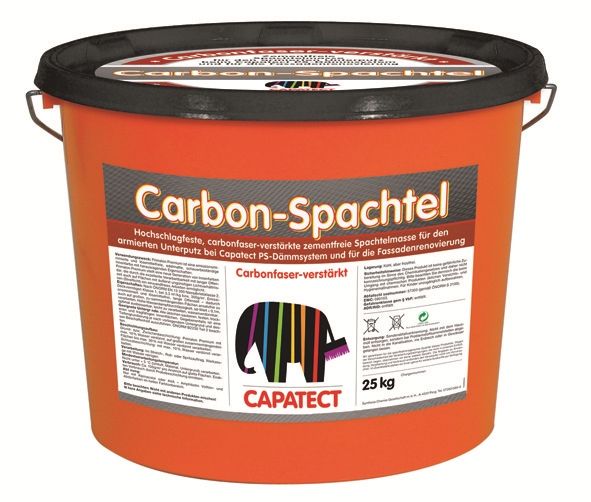 Caparol Capatect Carbon Spachtel 25 kg * Tmel s uhlíkovými vlákny s vysokou odolností proti nárazům.