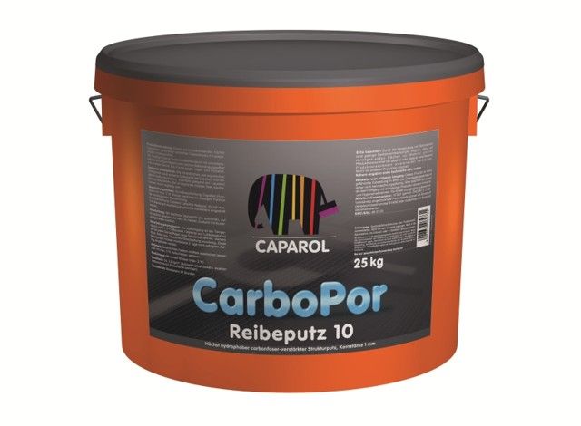 Caparol Carbopor Reibputz strukturní hlazená omítka * Strukturální silikónová dekoratívní omítka, tónovatelná.
