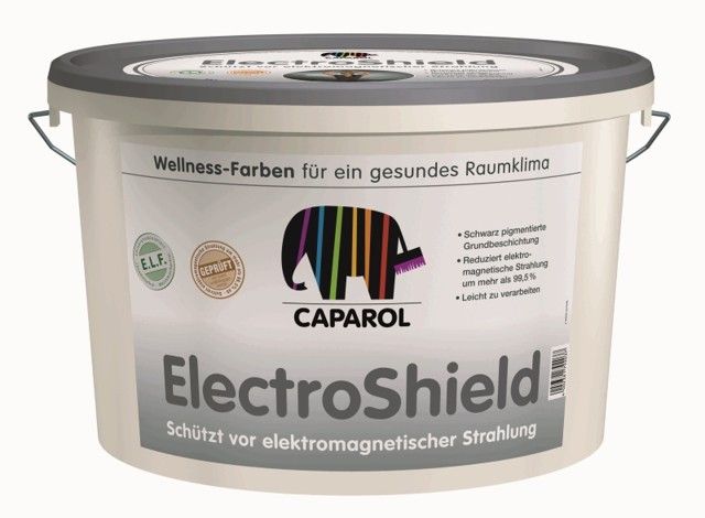 Caparol Electro Shield 5 L * Speciální lak pro snížení vysokofrekvenčního elektromagnetického znečištění v interiéru.