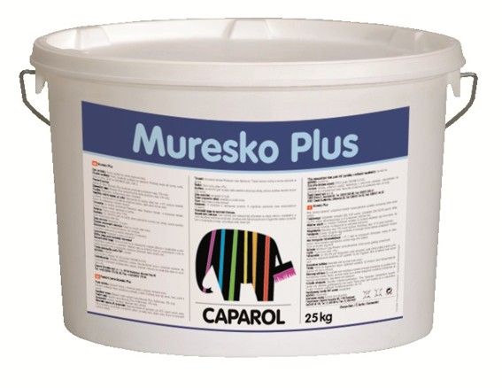 Caparol Muresko Plus 25 kg B * Akrylátová fasádní barva zesílená siloxanem, tónovatelná.