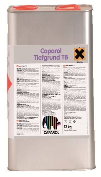 Caparol Tiefgrund TB 10 L * Speciální penetrační prostředek s obsahem rozpouštědel. Caparol Tiefgrund TB 10 L * Speciální penetrační prostředek s obsahem rozpouštědel.