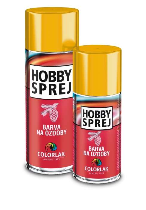 Colorlak Hobby sprej A 3114  barva na ozdoby * Stříbrný a zlatý odstín univerzálně použitelné barvy.