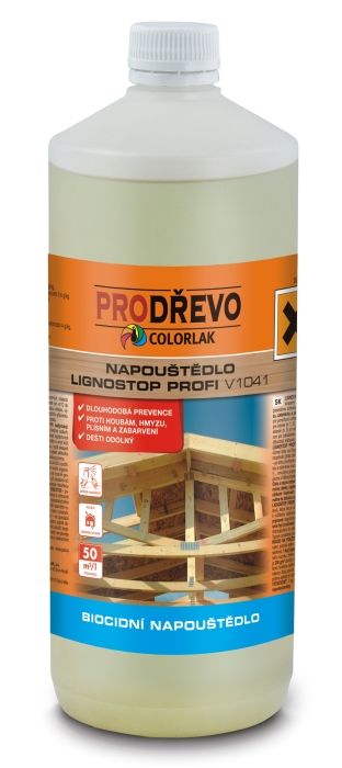 Colorlak Lignostop Profi V 1041 * Koncentrovaný přípravek pro ochranu dřeva vůči houbám, plísním a dřevokaznému hmyzu.