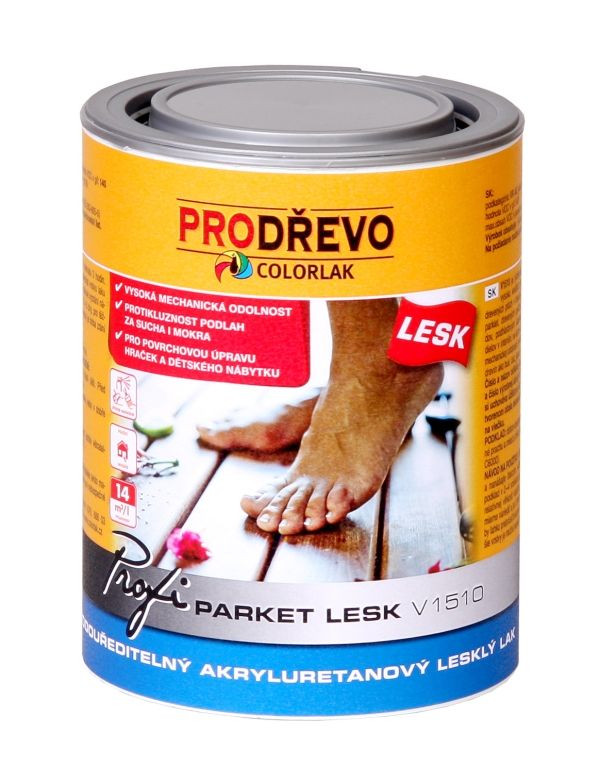 Colorlak Profi Parket V 1510 * vodouředitelný akryluretanový lesklý lak Colorlak Profi Parket V 1510 * vodouředitelný akryluretanový lesklý lak
