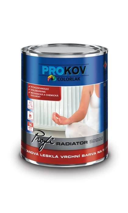 Colorlak Profi Radiator S 2222 * Alkyduretanová lesklá vrchní barva na radiátory. 1