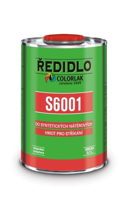 Colorlak Ředidlo S 6001 * Do syntetických nátěrových hmot pro stříkání. 1