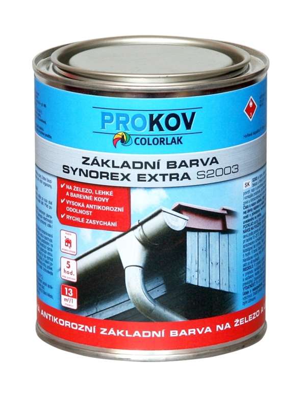 Synorex Extra S 2003 * Syntetická antikorozní základní barva na železo a lehké kovy. 1 Synorex Extra S 2003 * Syntetická antikorozní základní barva na železo a lehké kovy. 1