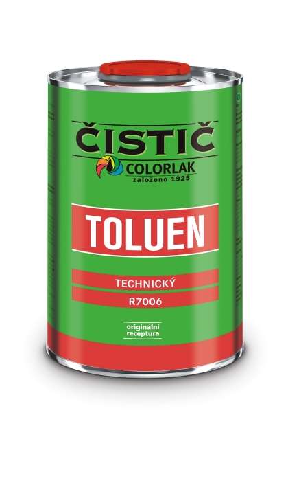 Colorlak Toluen Technický R 7006 * Technický toluen k odmašťování a čištění povrchu kovových předmětů. 1