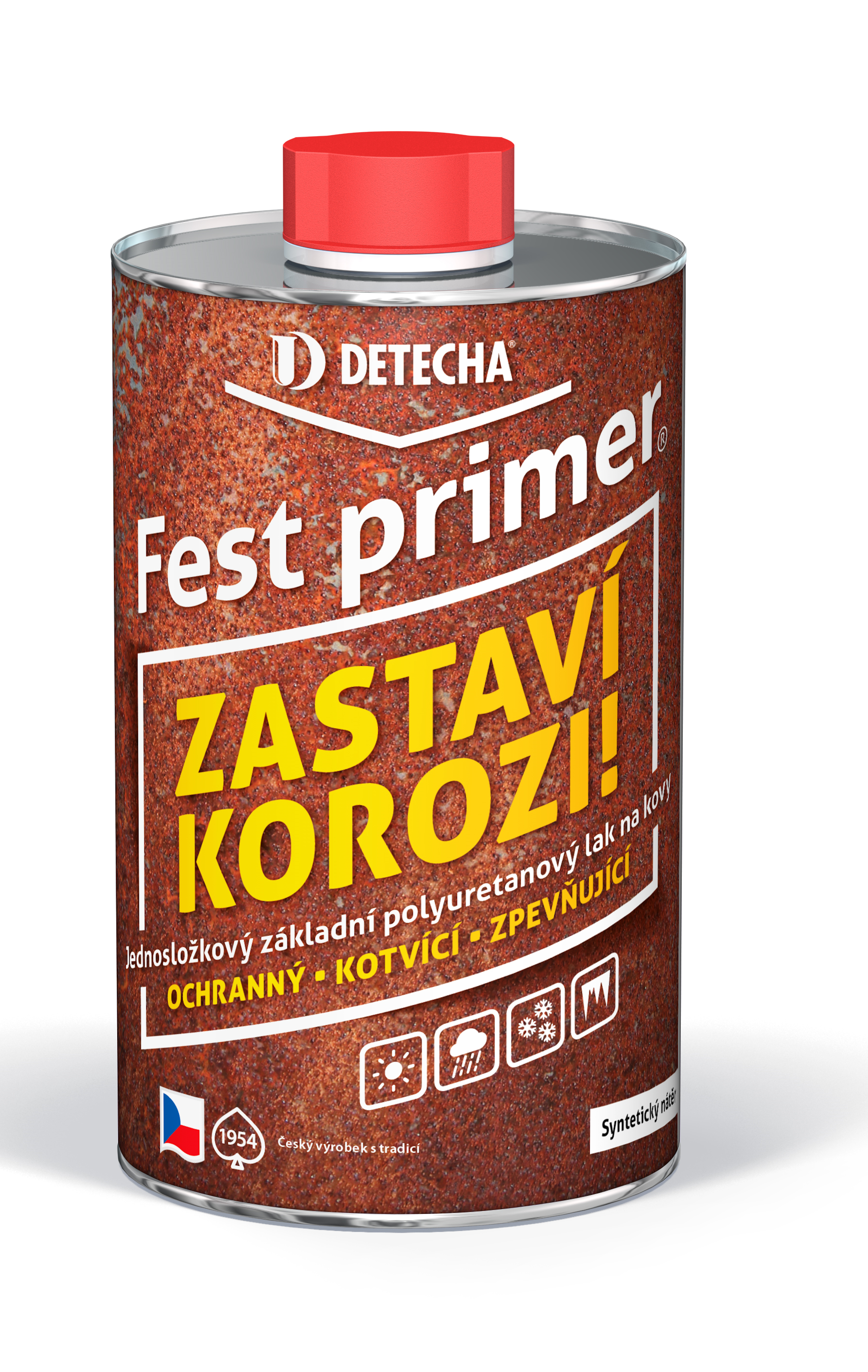 Detecha Fest Primer základní kotvící nátěr * Ochranný a kotvící polyuretanový přípravek na kovové i jiné materiály. 1 Detecha Fest Primer základní kotvící nátěr * Ochranný a kotvící polyuretanový přípravek na kovové i jiné materiály. 1