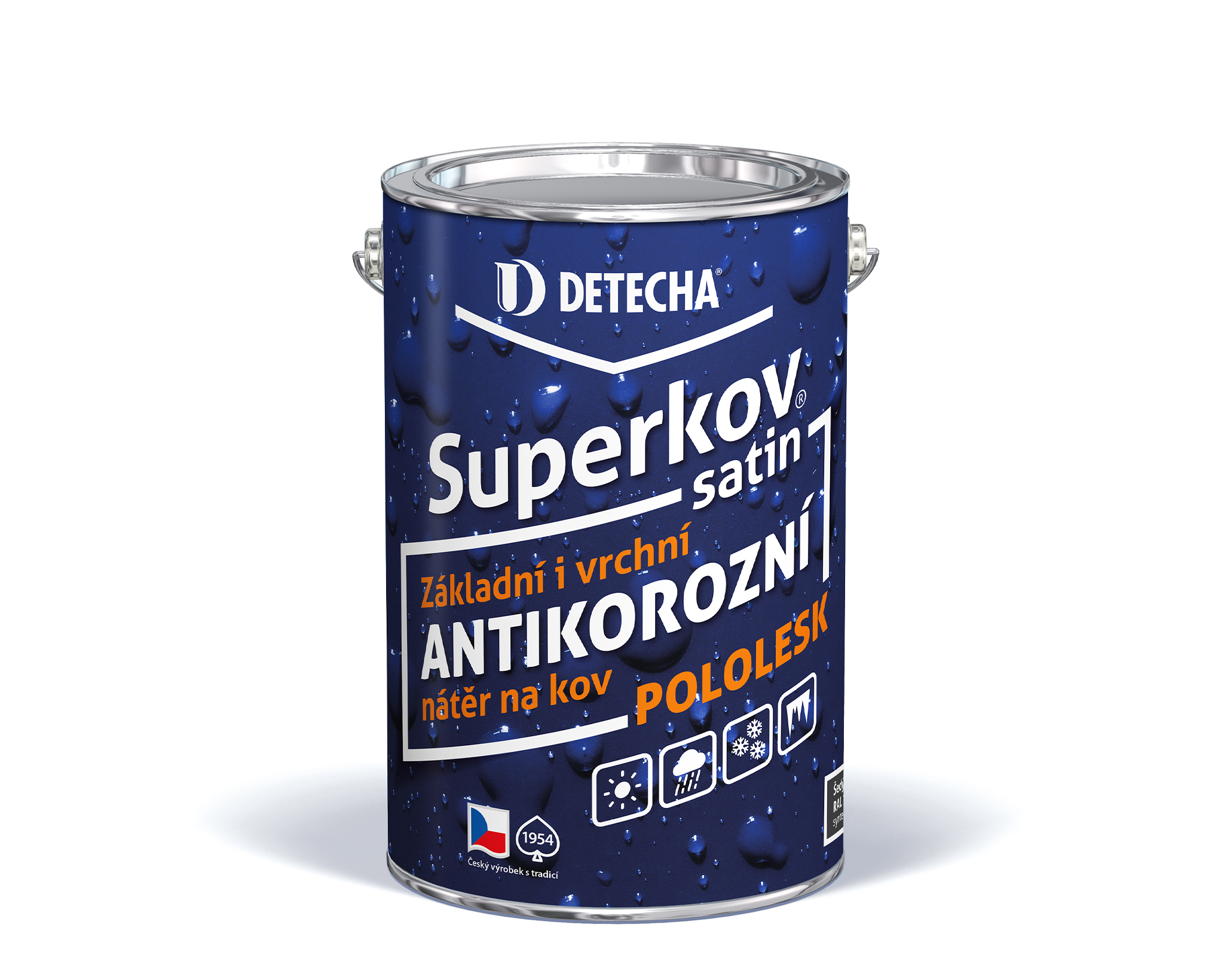 Detecha Superkov Satin pololesk * Základní i vrchní antikorozní syntetická nátěrová hmota na kov. 2