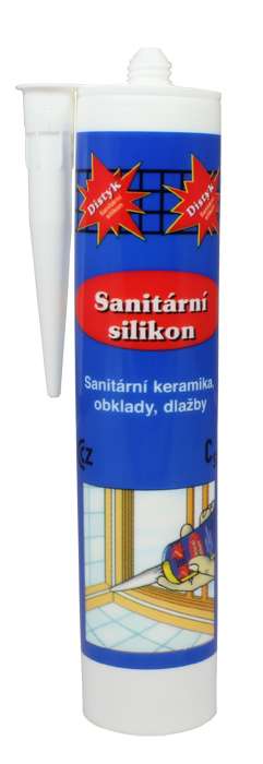 Distyk Sanitární silikon * Pro spárování obkladů a veškeré sanitární keramiky.