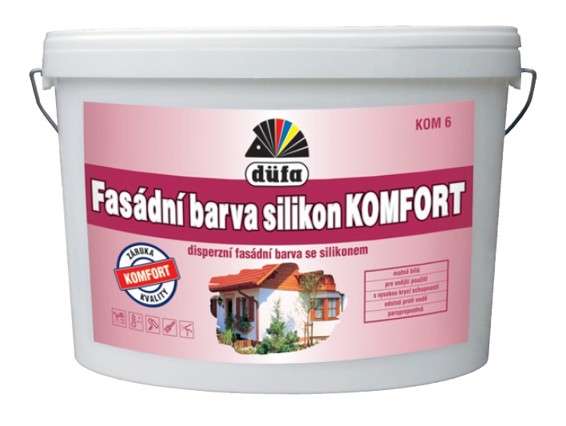 Düfa Fasádní Barva silikon KOMFORT KOM6 10 L 1 Düfa Fasádní Barva silikon KOMFORT KOM6 10 L 1