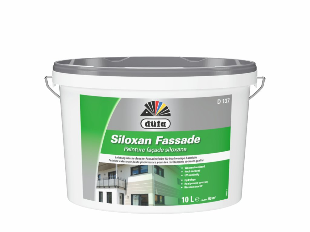 Düfa Siloxan Fassade D137 siloxanová fasádní barva * Bílá fasádní barva vysoké kvality. Düfa Siloxan Fassade D137 siloxanová fasádní barva * Bílá fasádní barva vysoké kvality.
