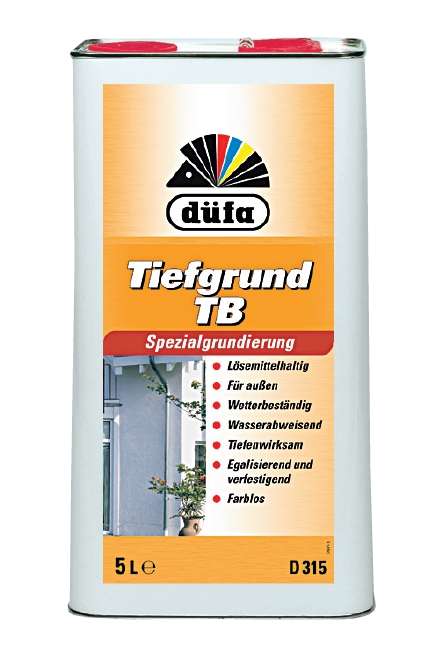 Düfa Speciální rozpouštědlová penetrace D15 - Tiefgrund TB 5 L 1 Düfa Speciální rozpouštědlová penetrace D15 - Tiefgrund TB 5 L 1