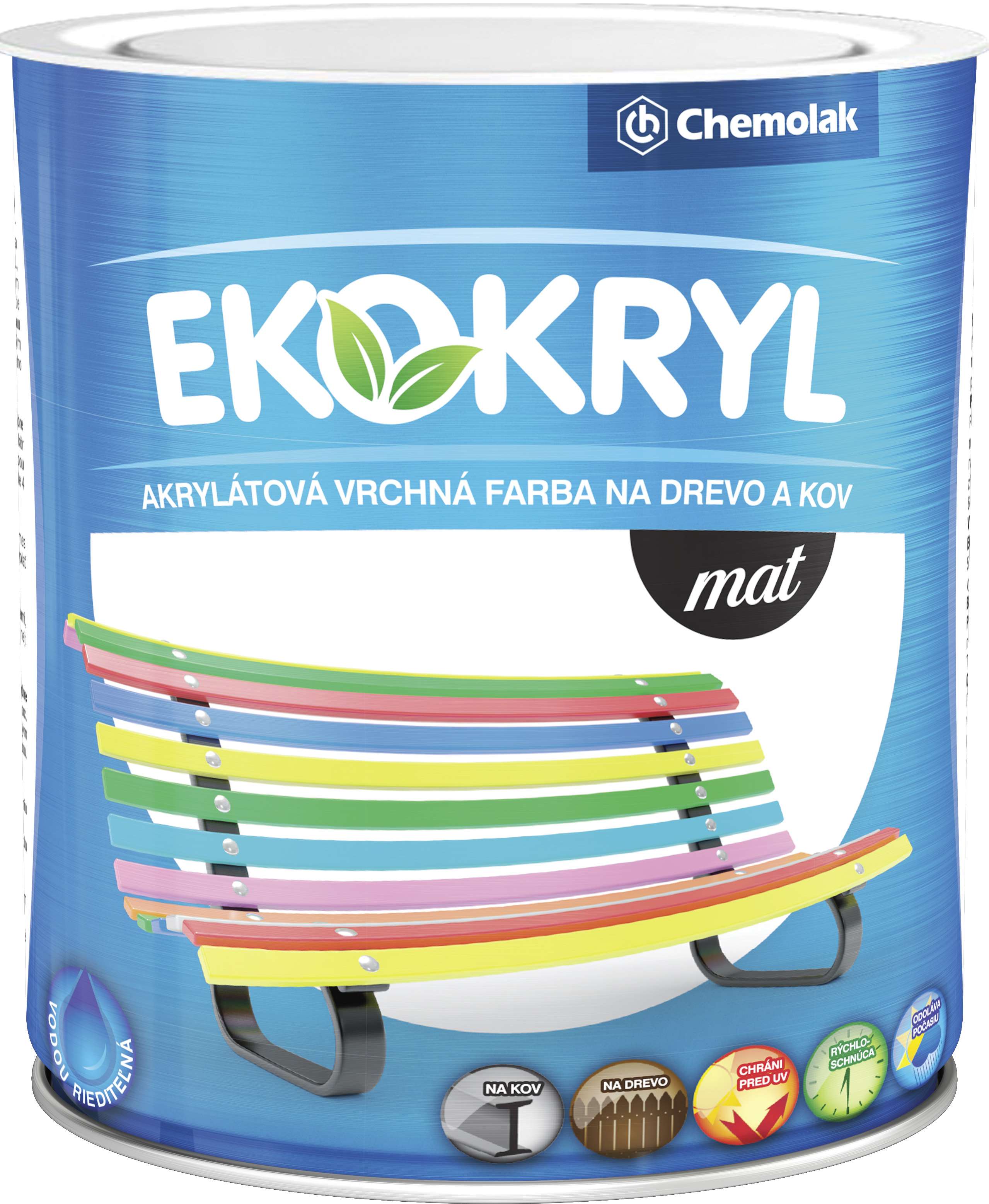 Chemolak Ekokryl mat V 2045 * vrchní matná barva 1