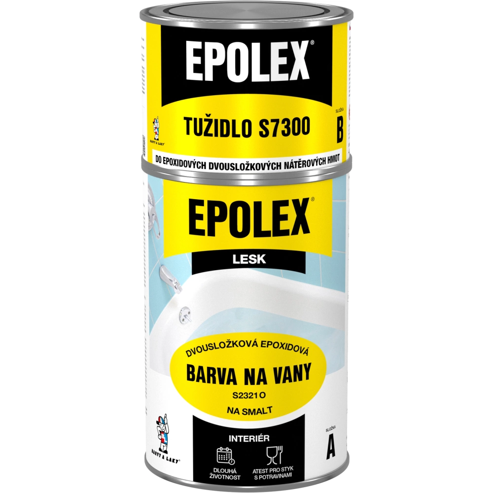 Epolex barva na vany S2321O  * Pro renovaci povrchu smaltovaných van.