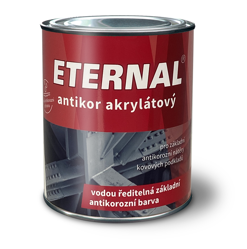Eternal antikor akrylátový * vodou ředitelná základní antikorozní barva 1