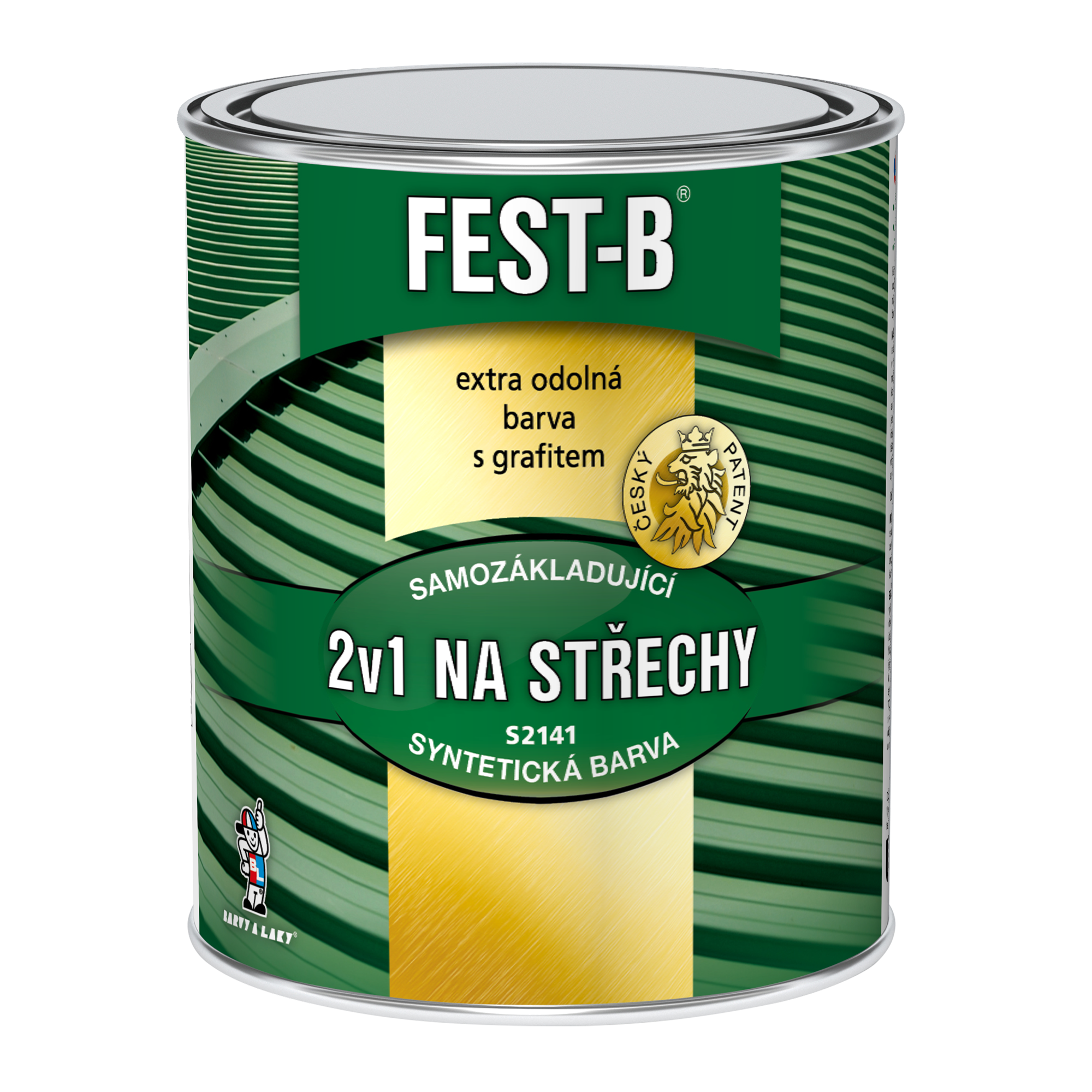 Fest-B 2v1 Na střechy S2141 * Syntetická jednovrstvá antikorozní barva. 1