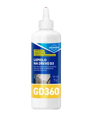 GD360 Lepidlo na dřevo D3 * Disperzní polyvinylacetátové vodovzdorné lepidlo. GD360 Lepidlo na dřevo D3 * Disperzní polyvinylacetátové vodovzdorné lepidlo.