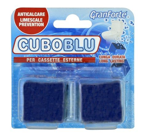Granforte Cubo Blue 2 x 50 g * Tablety do nádržky WC. Granforte Cubo Blue 2 x 50 g * Tablety do nádržky WC.