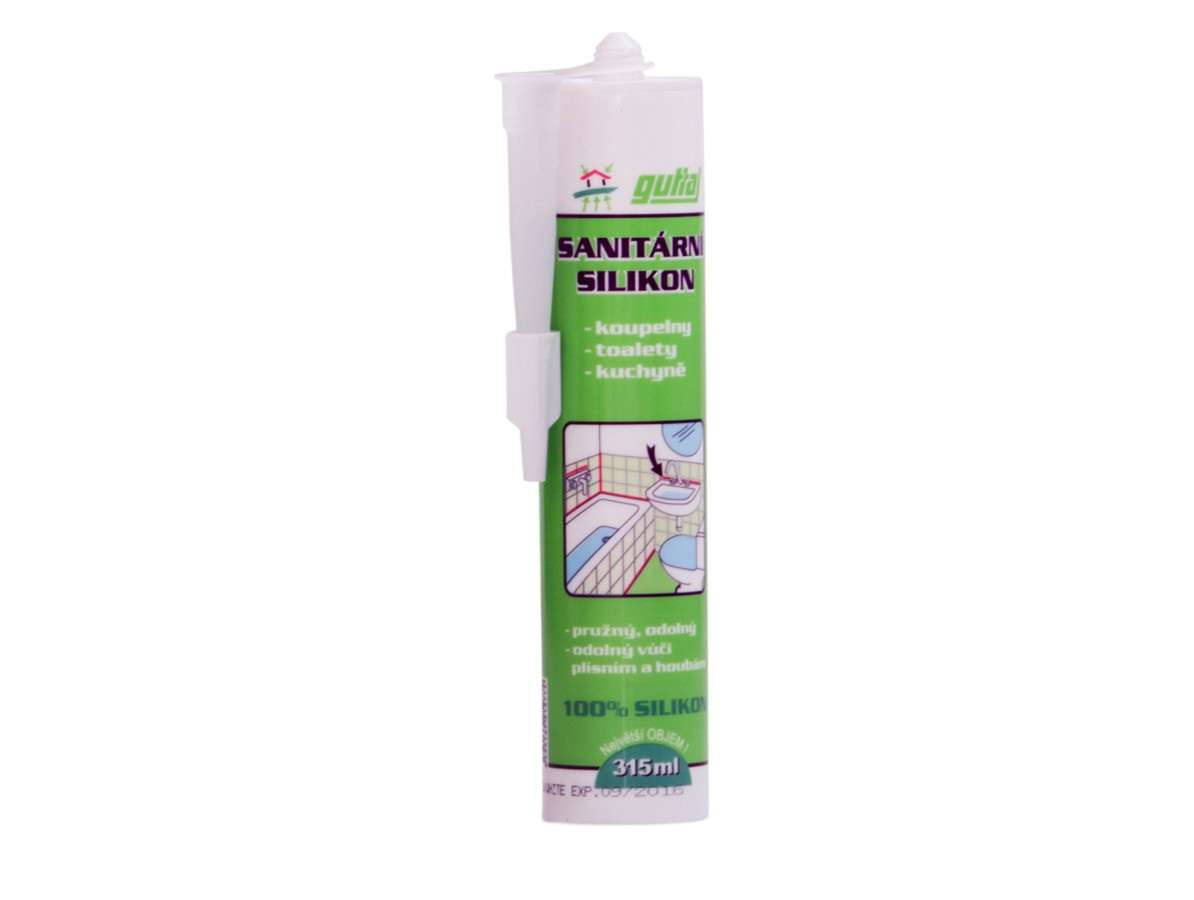 Gutta Sanitární silikon bílý 315 ml Gutta Sanitární silikon bílý 315 ml