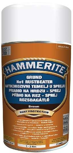 Hammerite Antikorozní sprej hnědý 400 ml 1 Hammerite Antikorozní sprej hnědý 400 ml 1