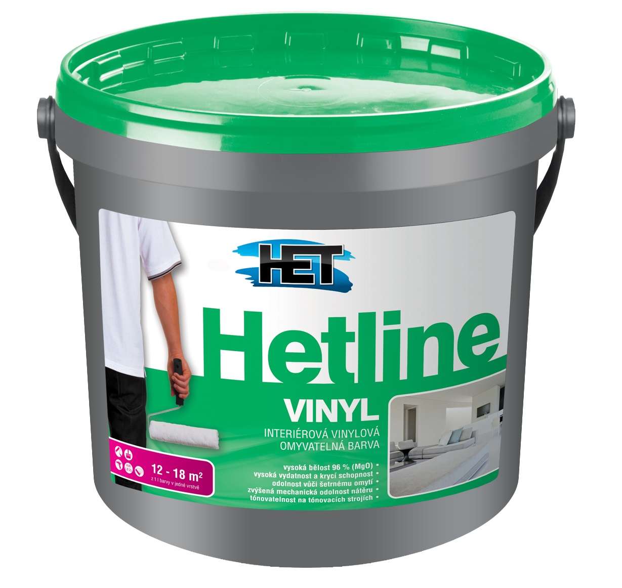 Het Hetline Vinyl * Bílá interiérová vinylová omyvatelná barva pro reprezentatívní prostory. 1 Het Hetline Vinyl * Bílá interiérová vinylová omyvatelná barva pro reprezentatívní prostory. 1