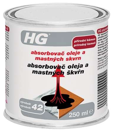 HG Absorbovač oleje a mastných skvrn z přírodního kamene 250 ml 1 HG Absorbovač oleje a mastných skvrn z přírodního kamene 250 ml 1