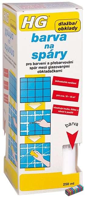 HG barva na spáry bílá 250 ml * pro barvení a přebarvování spár obkladů a dlažeb 1