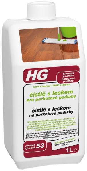 HG Čistič s leskem pro parketové podlahy 1 L 1 HG Čistič s leskem pro parketové podlahy 1 L 1